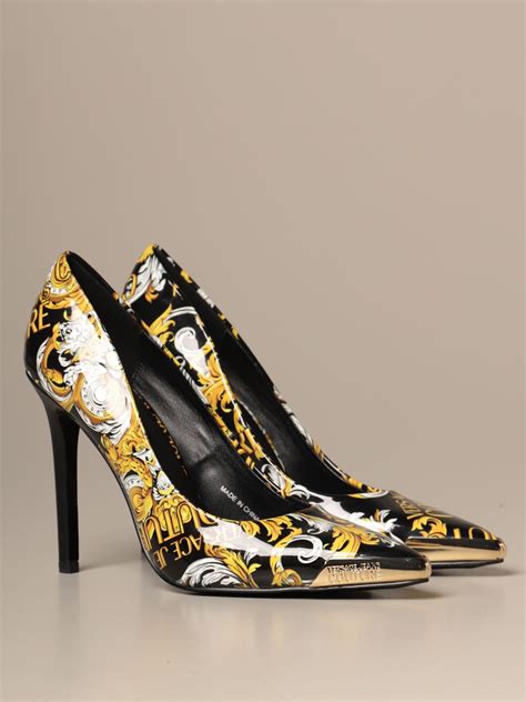 versace jeans pumps|Versace high heel boots.